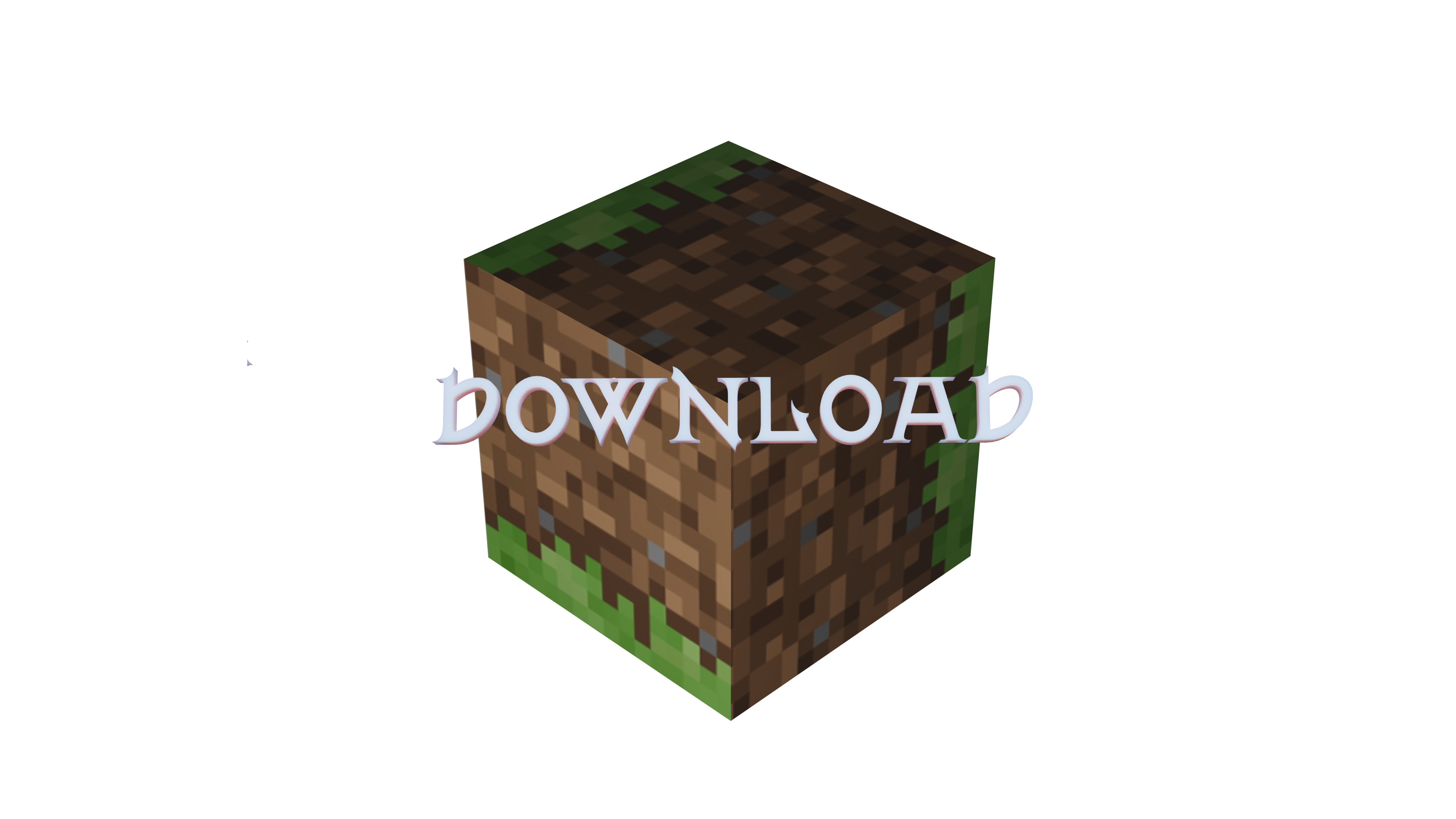 A cube-shaped Minecraft block, skinned as grass but with the textures in the wrong alignment